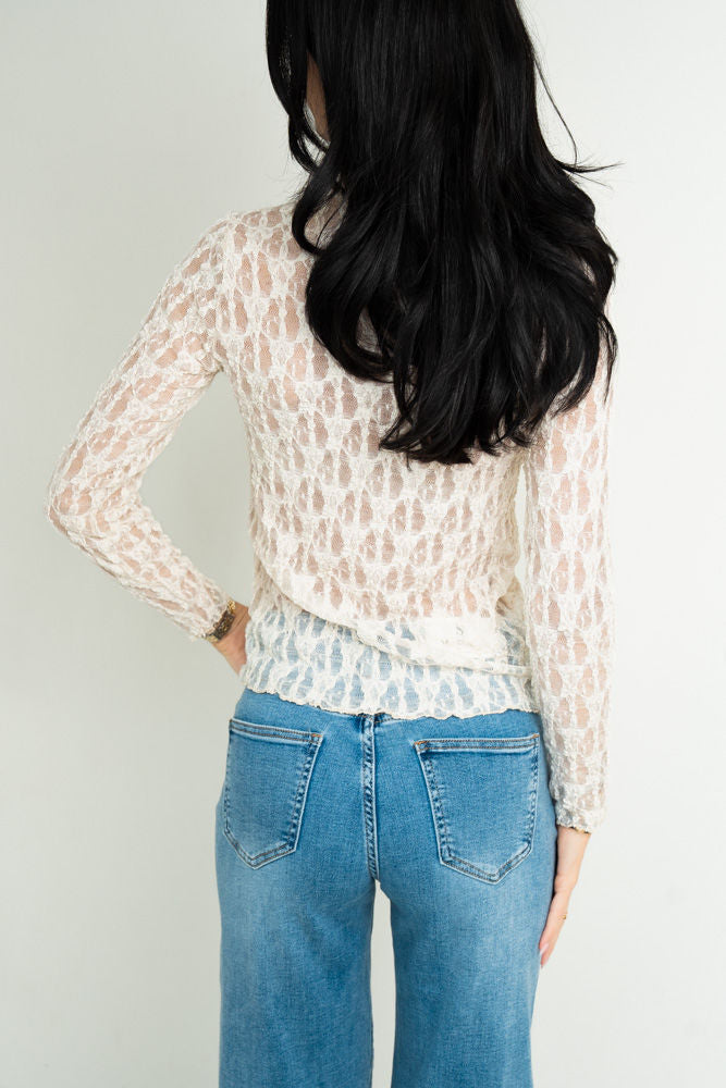 Lace Top -JUJU ecru