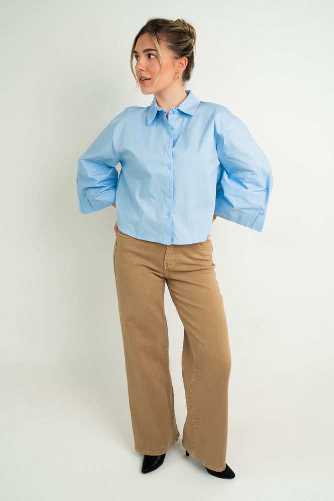 Bluse 3/4 -CELIA blue