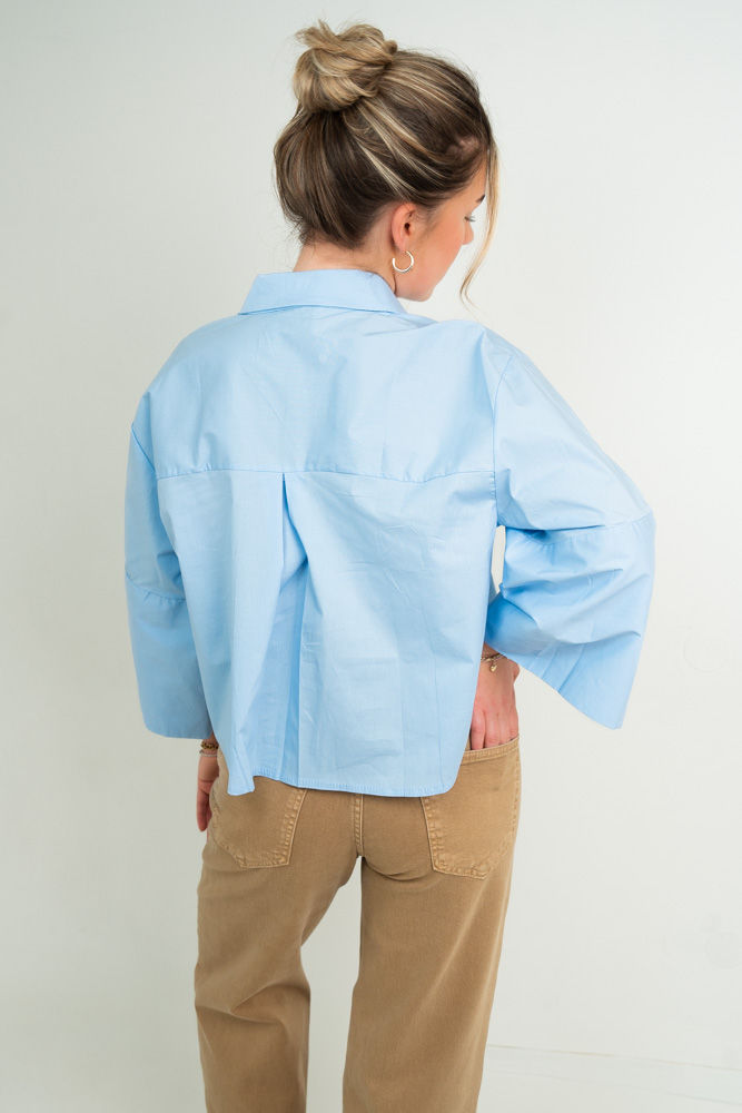 Bluse 3/4 -CELIA blue