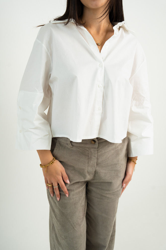 Bluse 3/4 -CELIA white