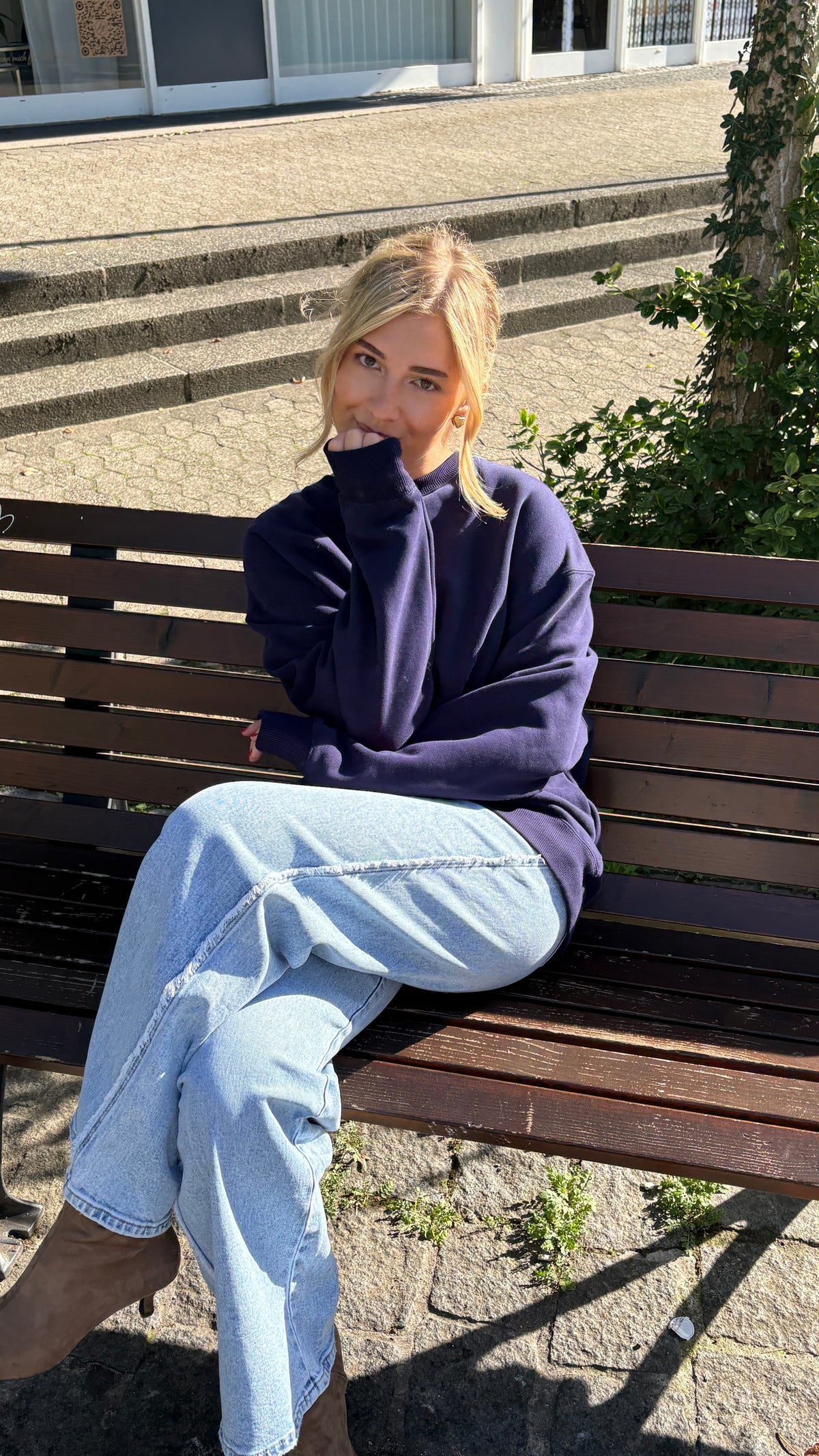 Oh April Sweater - BLUE