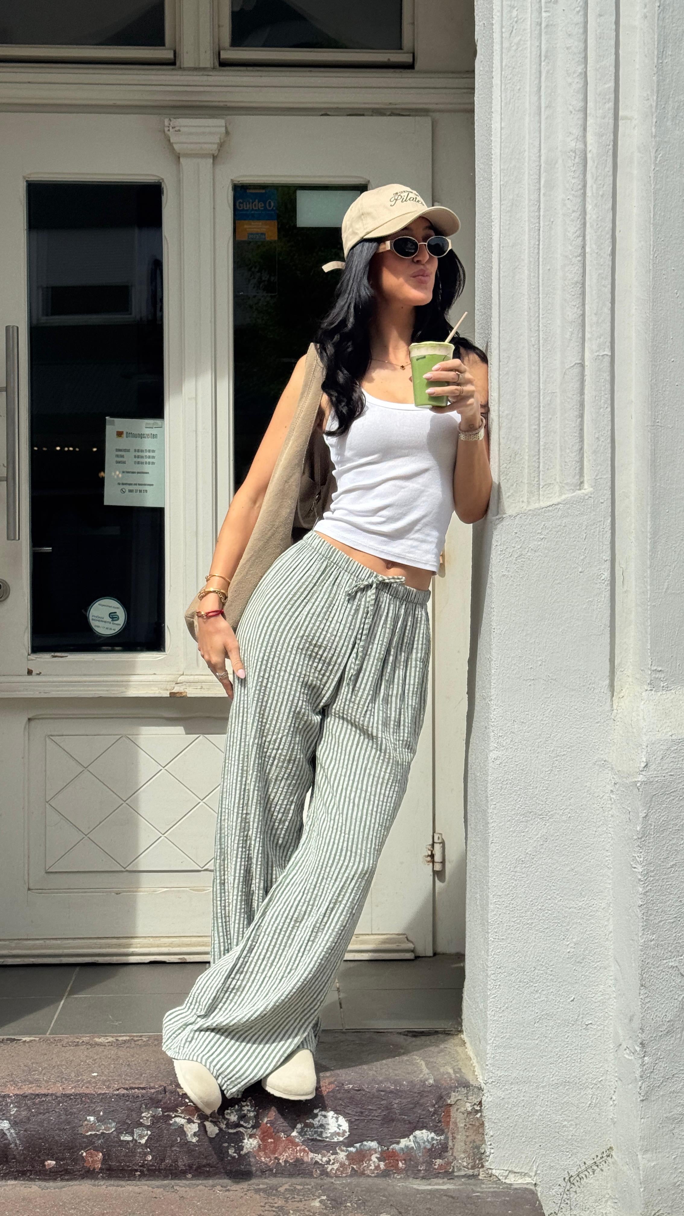 Musselinhose - LUNA green