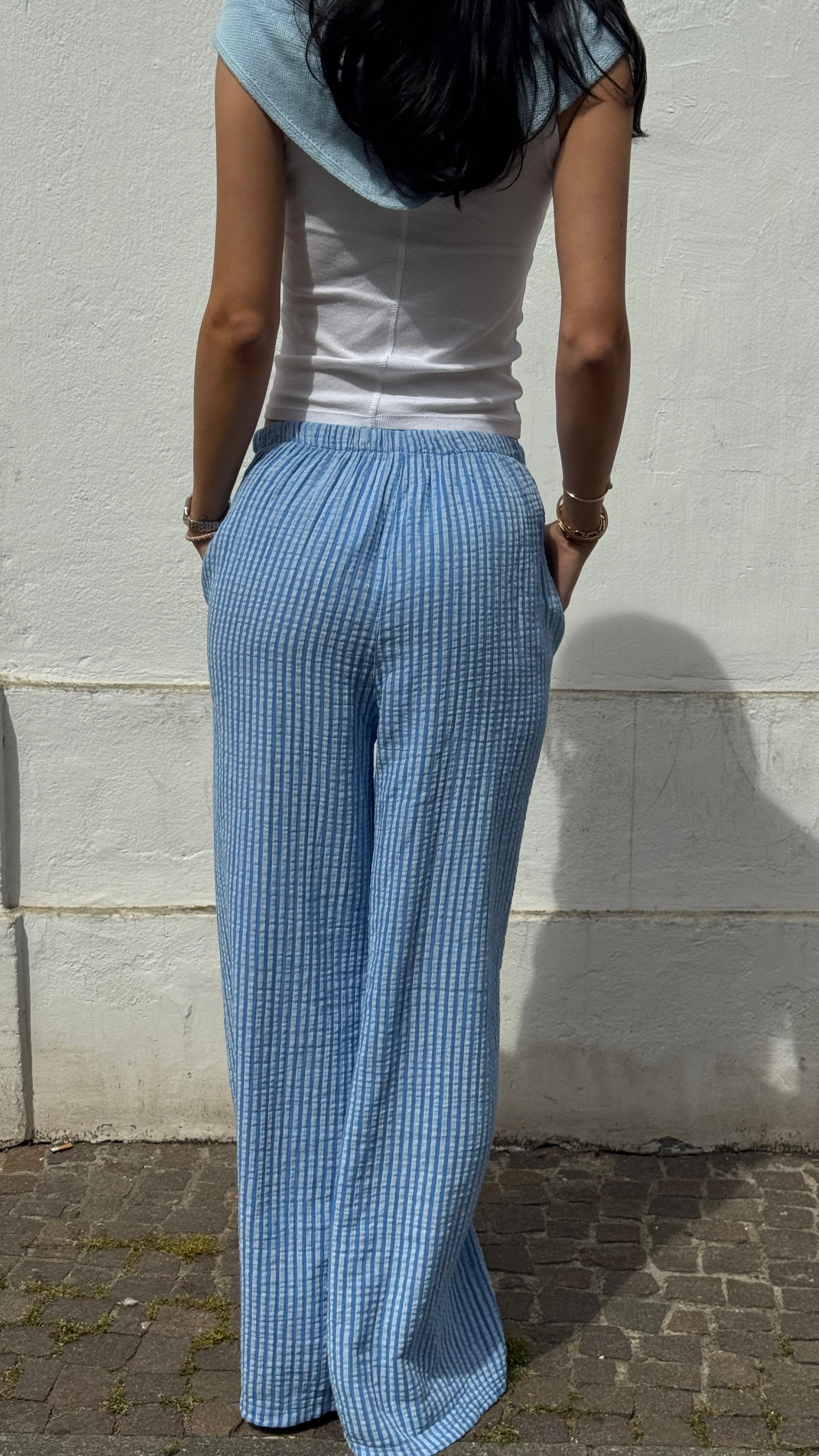 Musselinhose - LUNA blue