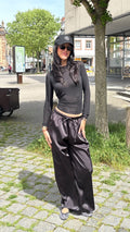 Hose in Satinoptik - CAMILLE black