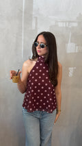 Neckholder Top - LORENA berry