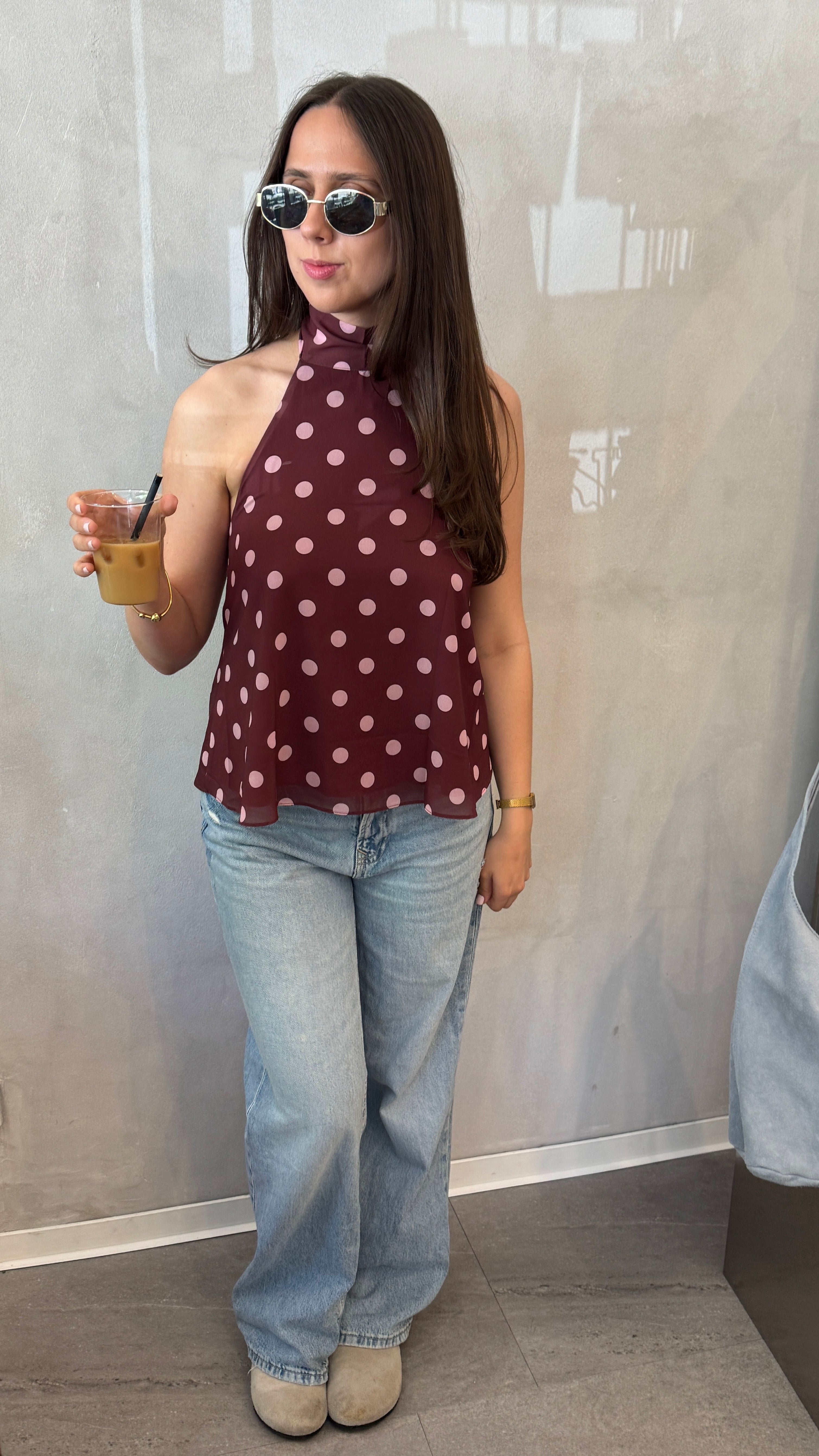 Neckholder Top - LORENA berry