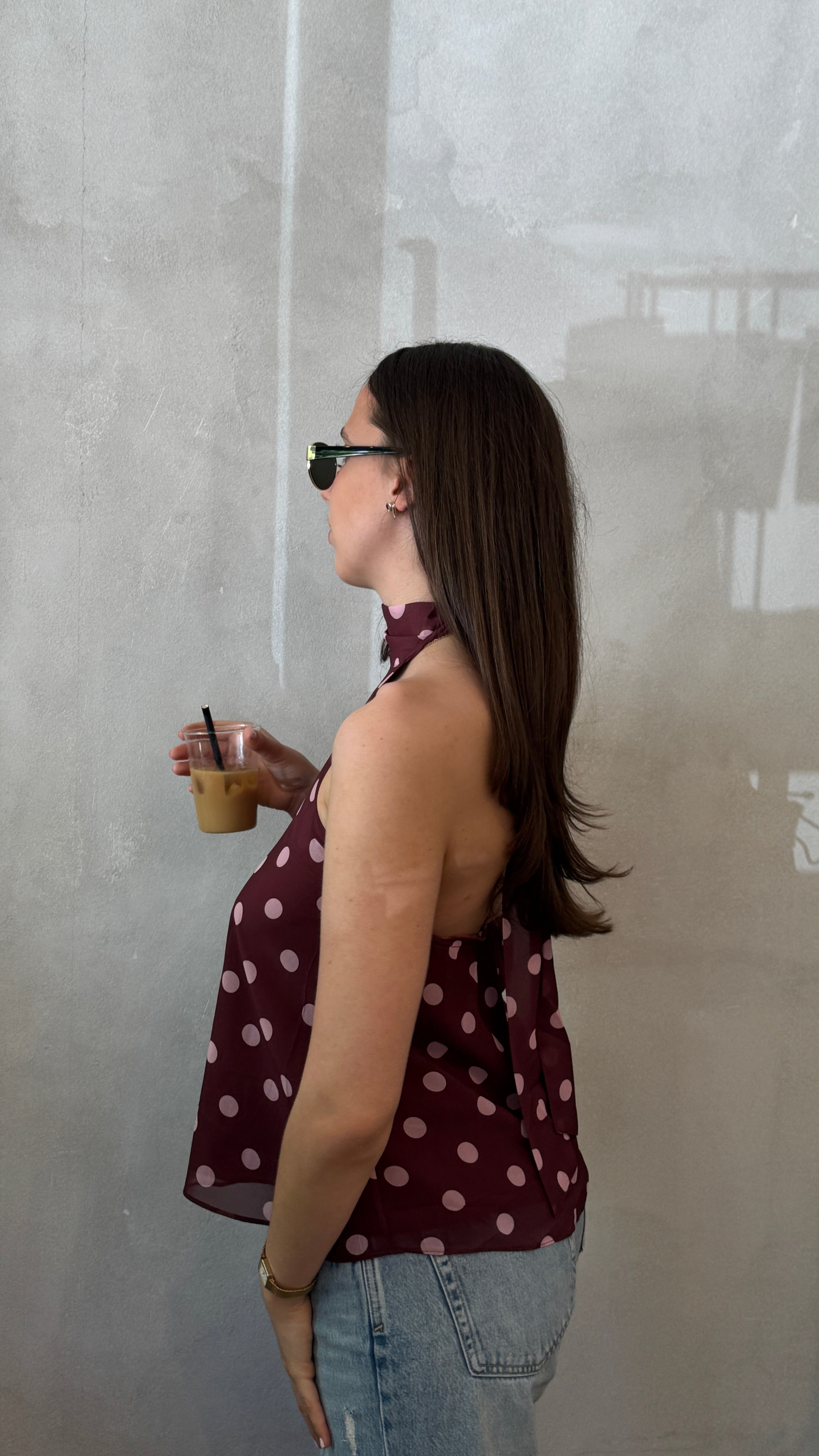 Neckholder Top - LORENA berry