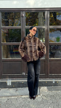 Faux fur jacket- BAMBI braun