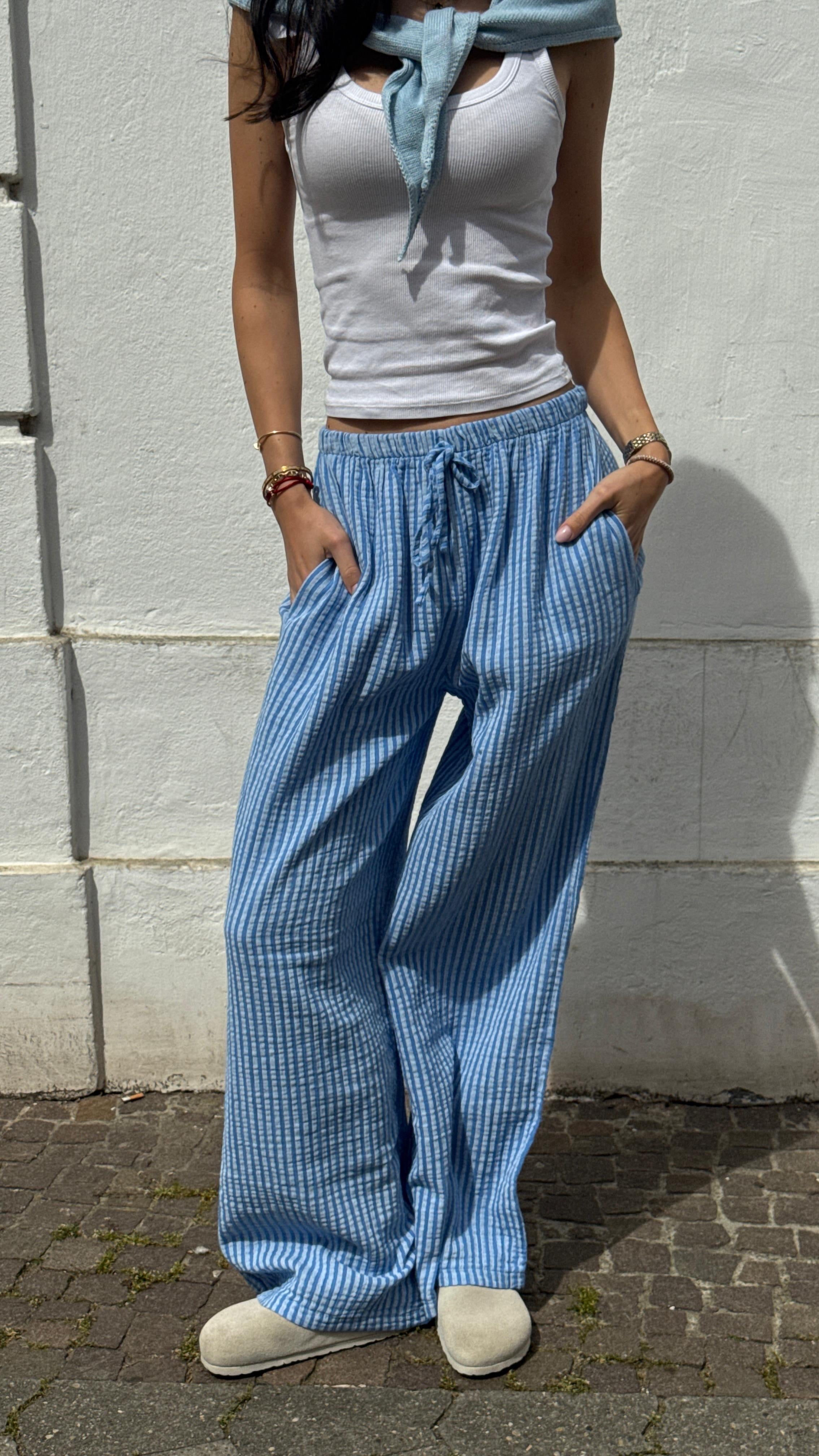 Musselinhose - LUNA blue