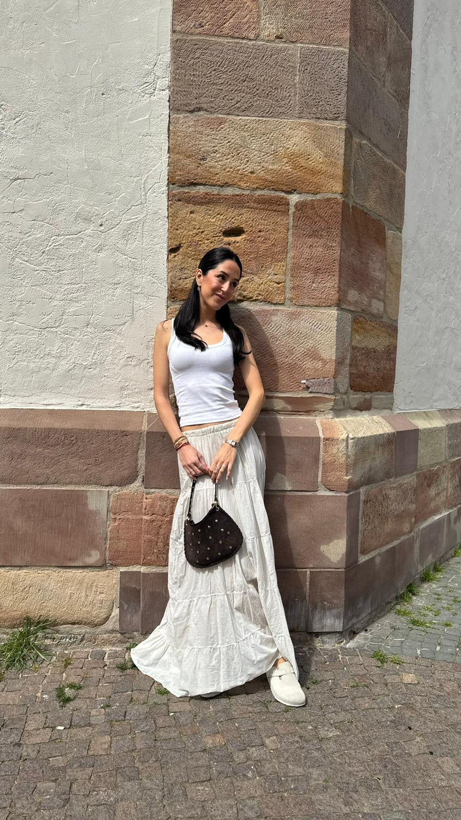 Baumwollrock - AURORA beige