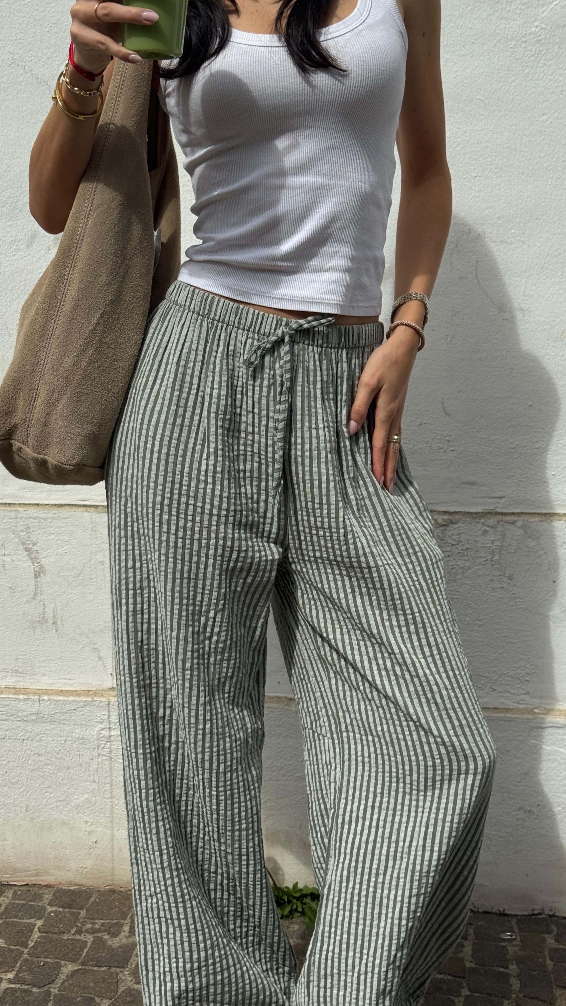 Musselinhose - LUNA green